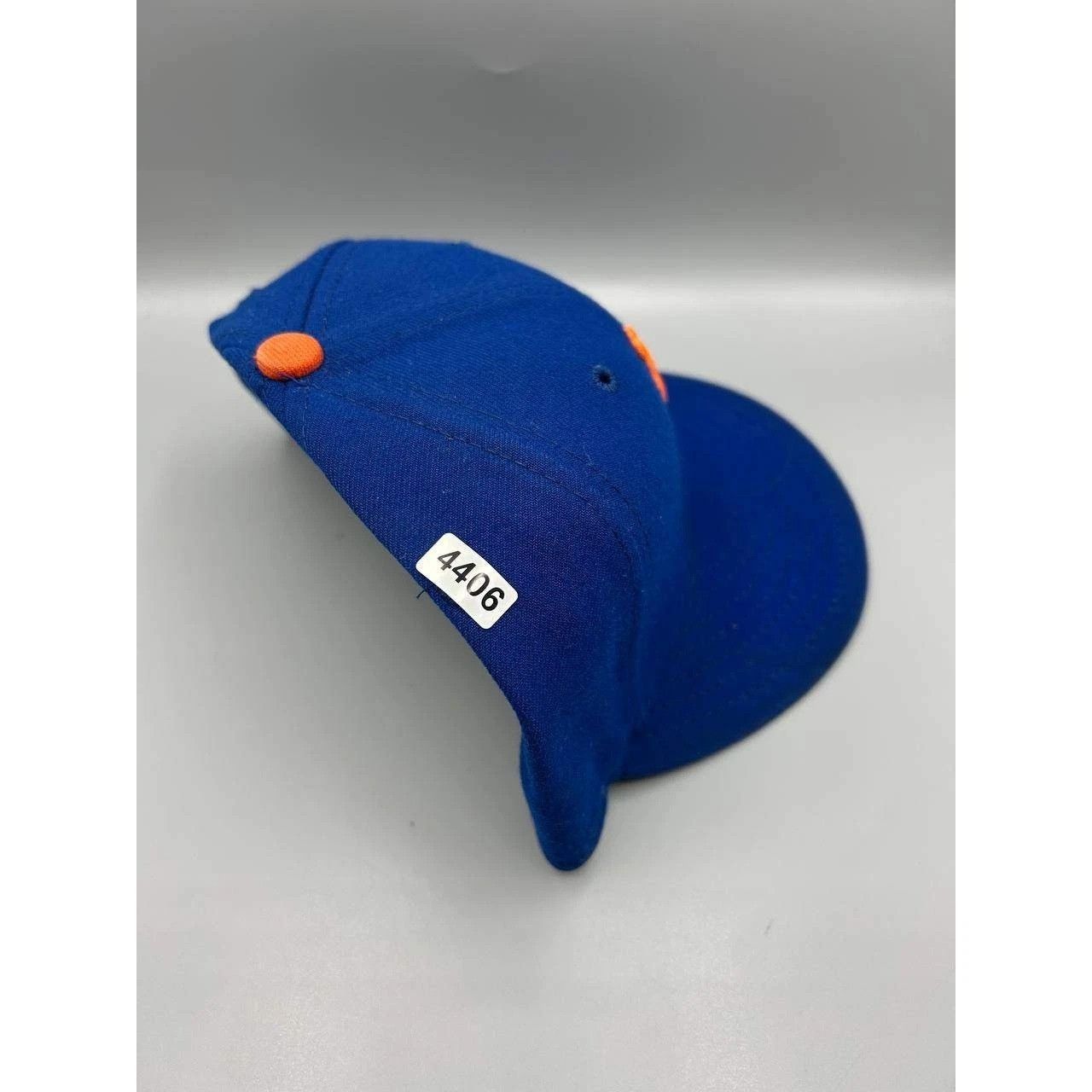 New Era New York Mets Hat Men 7 3/8 Blue Embroidered Fitted Cap Size ONE SIZE - 9 Thumbnail