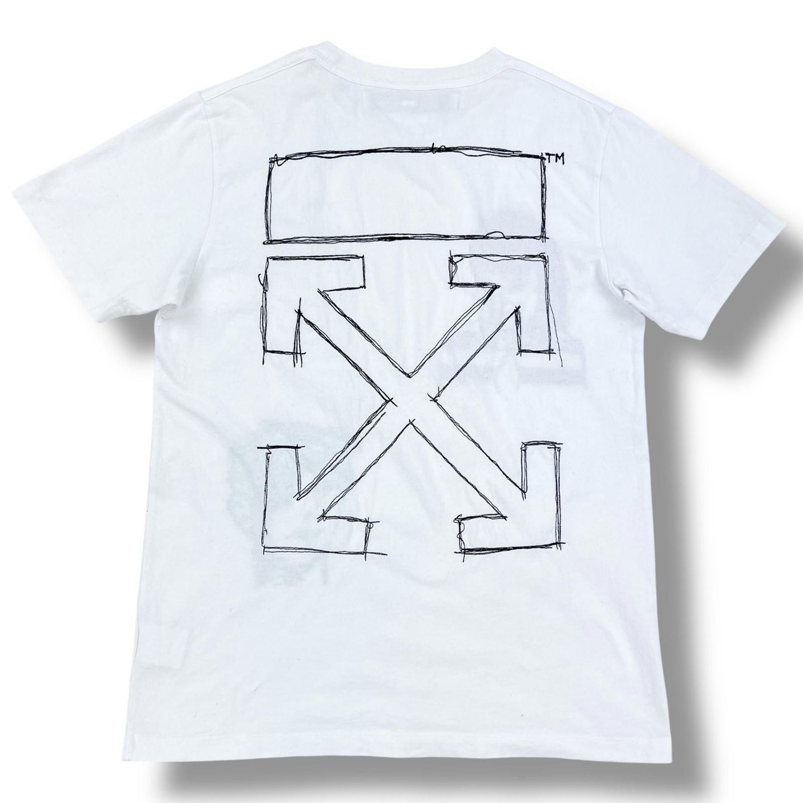 Off-White Off-White Faces Embroidered White T Shirt Size US L / EU 52-54 / 3 - 4 Thumbnail