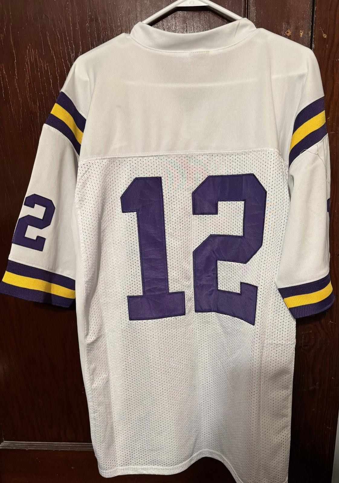 Nike LSU Tigers Nike Football #12 Jersey Men Sz 50 White Size US XL / EU 56 / 4 - 2 Thumbnail