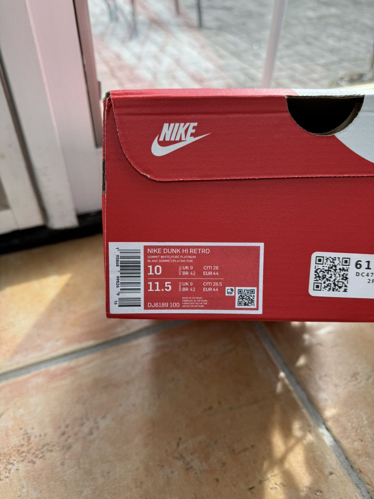Nike Nike Dunk High "Summit White/Pure Platinum" 10US Size US 10 / EU 43 - 6 Thumbnail
