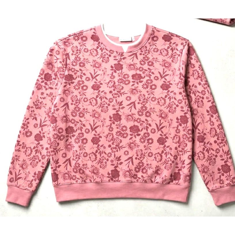 Other Hastings & Smith Sweatshirt Floral Crewneck Pullover Pink XL Size XL / US 12-14 / IT 48-50 - 10 Thumbnail