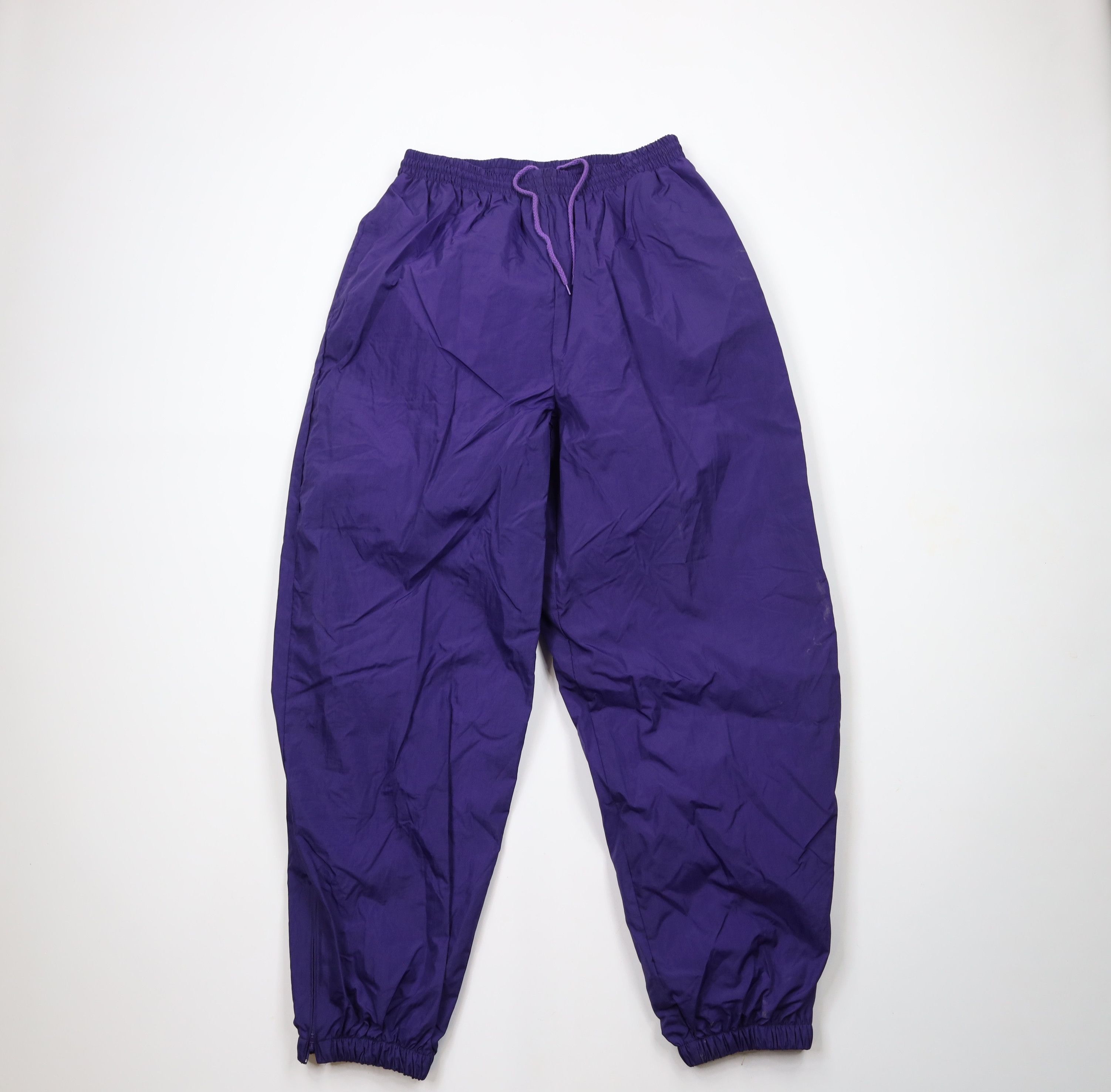 Vintage Vintage 90s Streetwear Blank Lined Windbreaker Joggers Pants Size US 36 / EU 52 - 1 Thumbnail