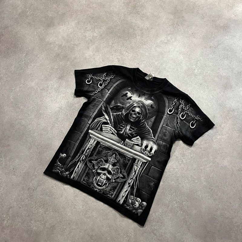 Affliction Vintage Affliction Skull Style T-Shirt Retro Goth Alt Y2K Size US S / EU 44-46 / 1 - 2 Thumbnail