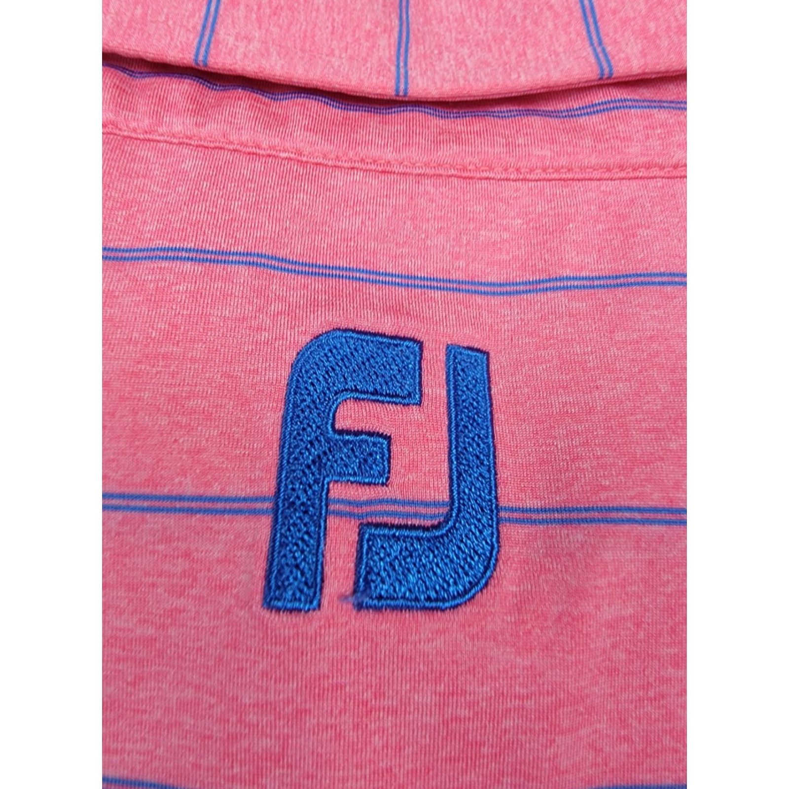 Footjoy FootJoy Golf Polo Shirt Mens 2XL Pink Stripe Short Sleeve Outdoor Sports Classic Colorful Baseball? Size US XXL / EU 58 / 5 - 7 Thumbnail