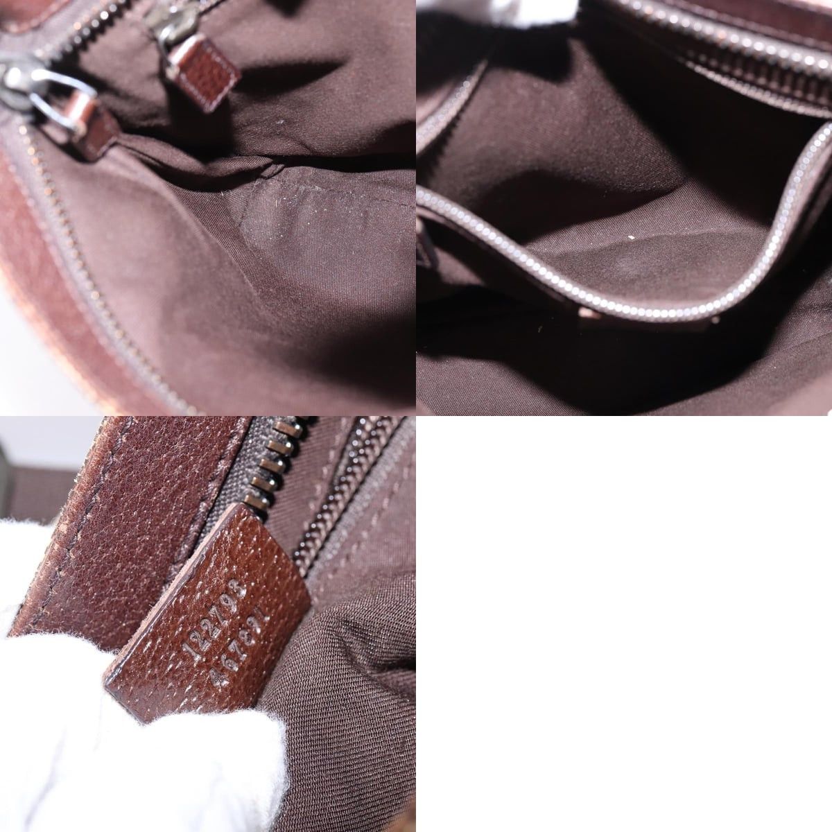 Gucci GUCCI GG Canvas Shoulder Bag Beige Silver Size ONE SIZE - 12 Thumbnail