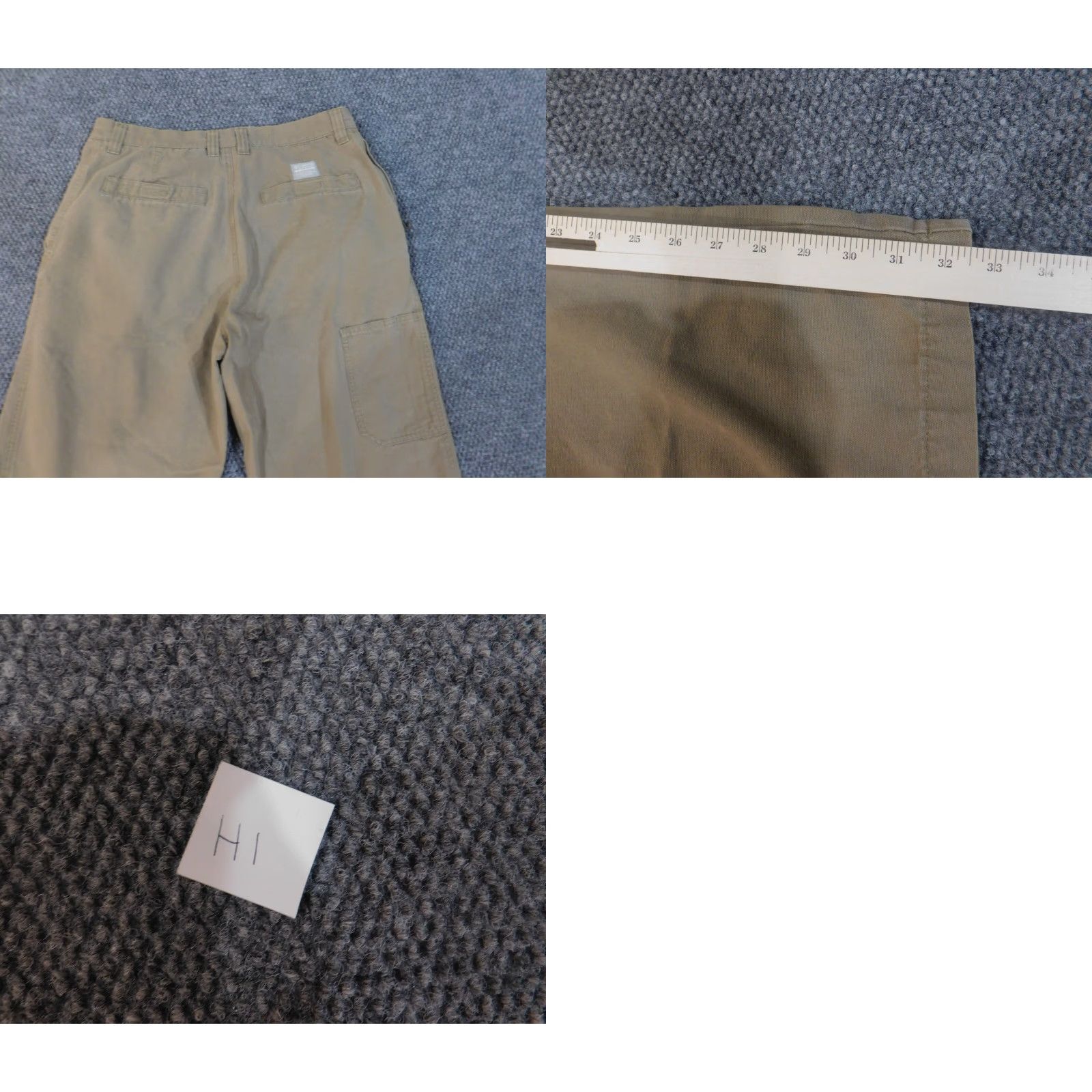 Vintage Columbia Pants Mens 35x34 Beige Outdoors Omni-Shield Regular Fit Fishing Hunting Chino Pockets Straight 34in Inseam Mens Regular Size US 35 - 8 Thumbnail