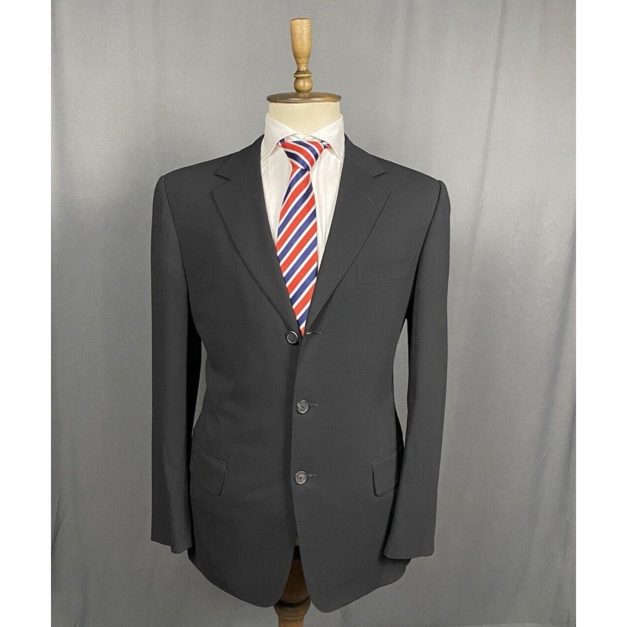 Gucci Gucci Men's Black Wool Blazer Sportcoat Jacket Size 50 Size 50R - 1 Thumbnail