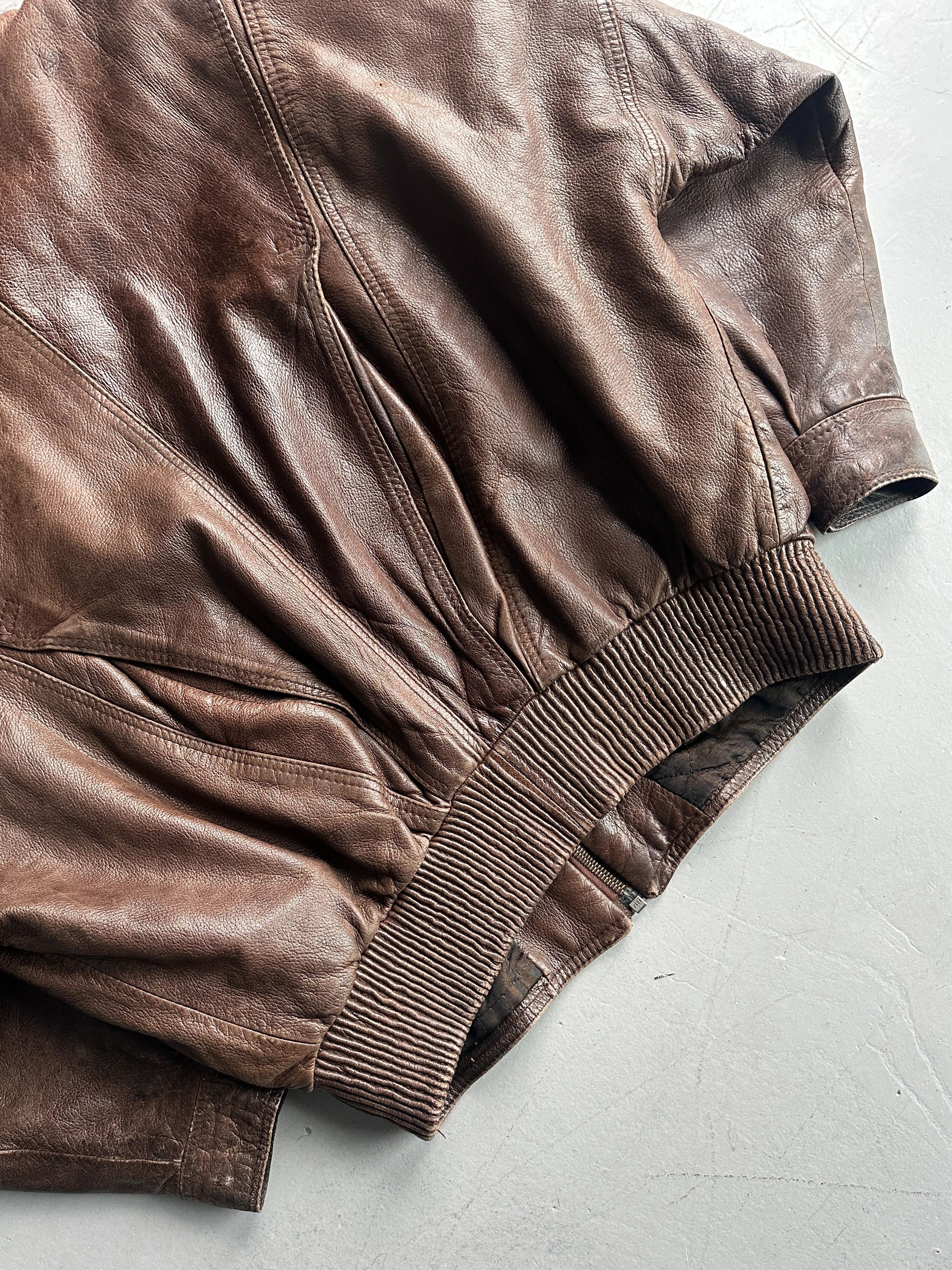 Versace VERSACE 1980s AVIATOR BOMBER JACKET WITH SHEARLING COLLAR Size US L / EU 52-54 / 3 - 11 Thumbnail
