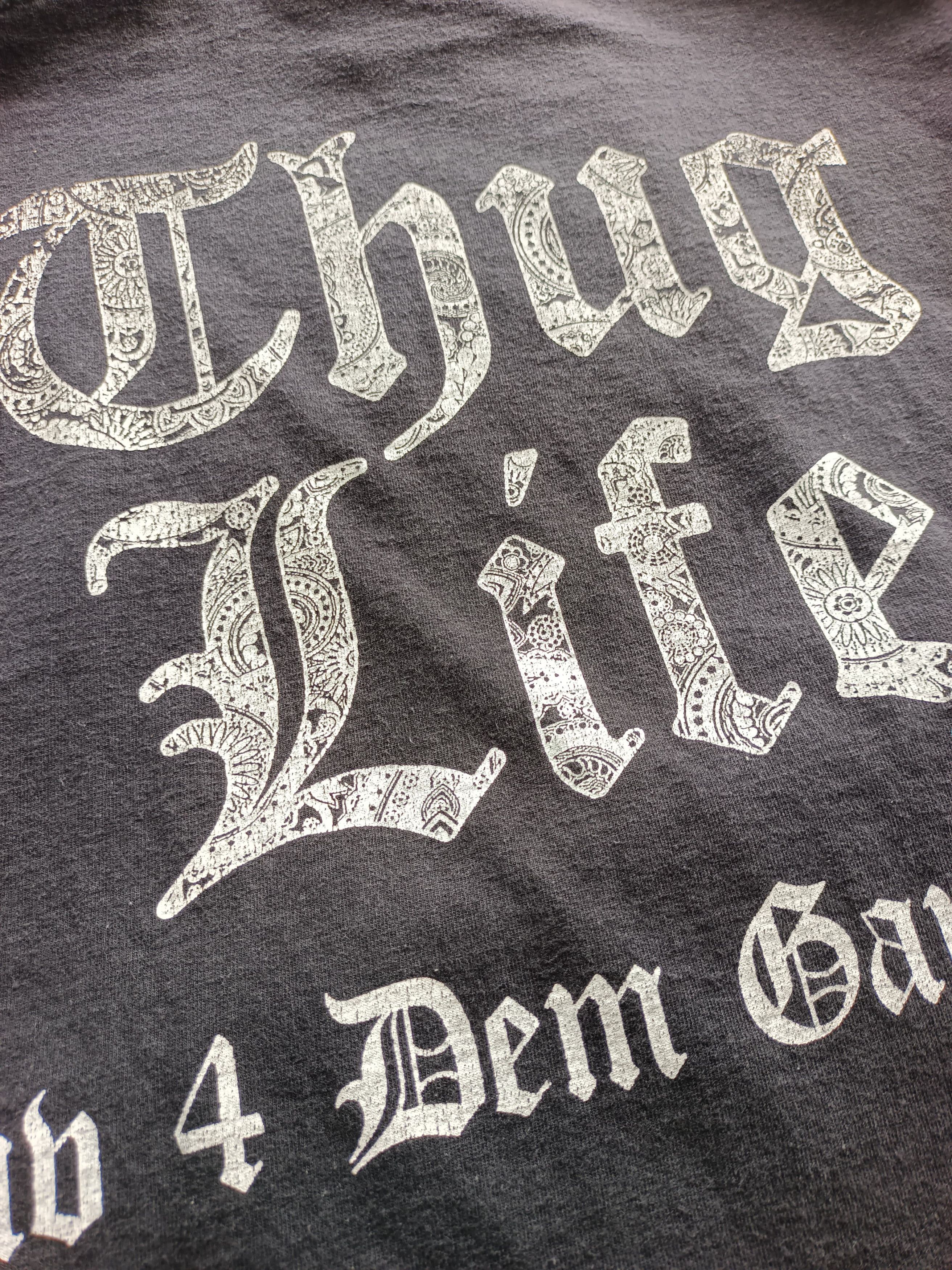 Band Tees Thug Life " Luv 4 Dem Gangsta'z " Size US XL / EU 56 / 4 - 6 Thumbnail