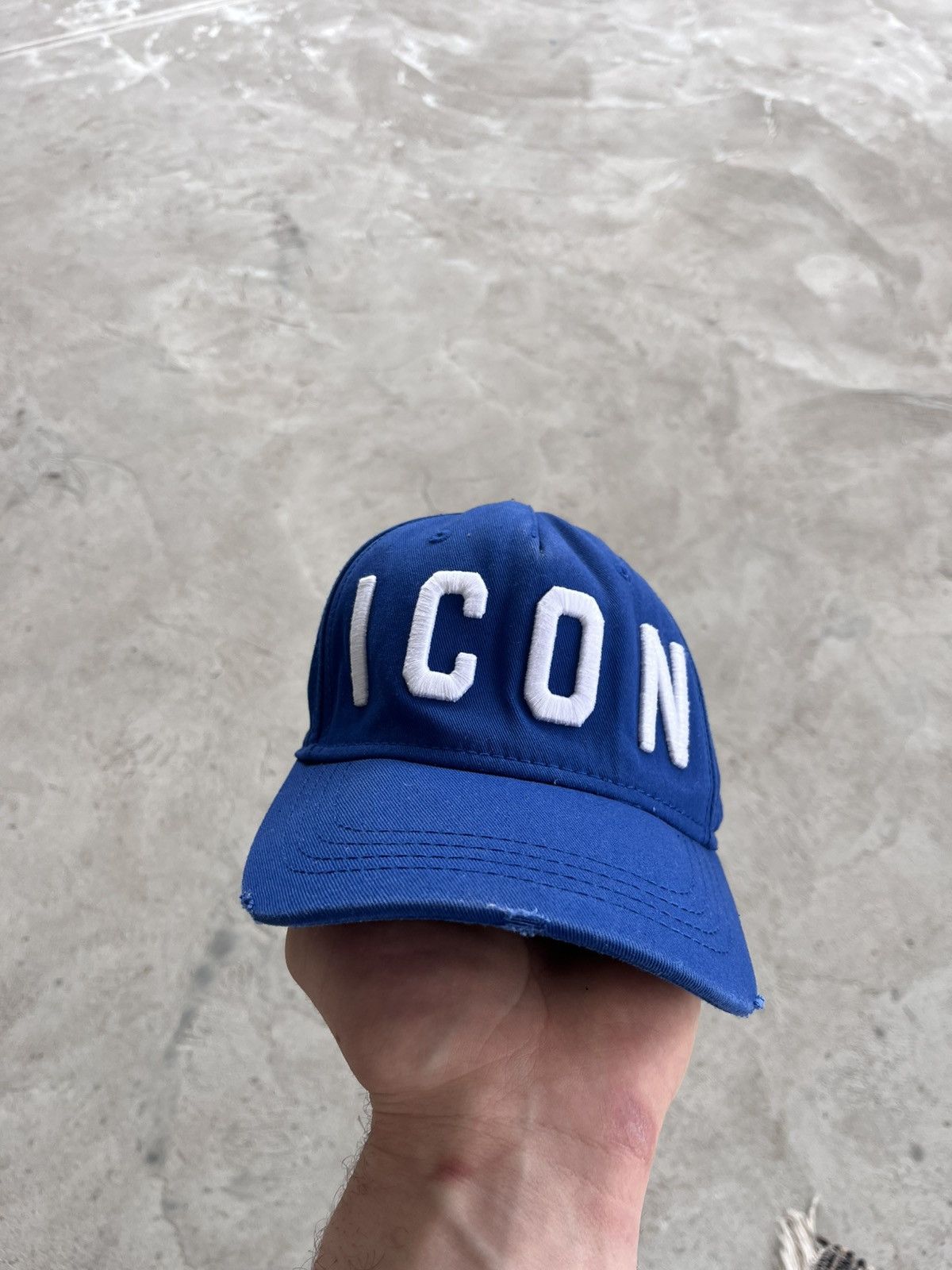 Dsquared2 Vintage Dsquared2 Icon Blue Distressed Cap Big Logo Y2K Size ONE SIZE - 1 Thumbnail