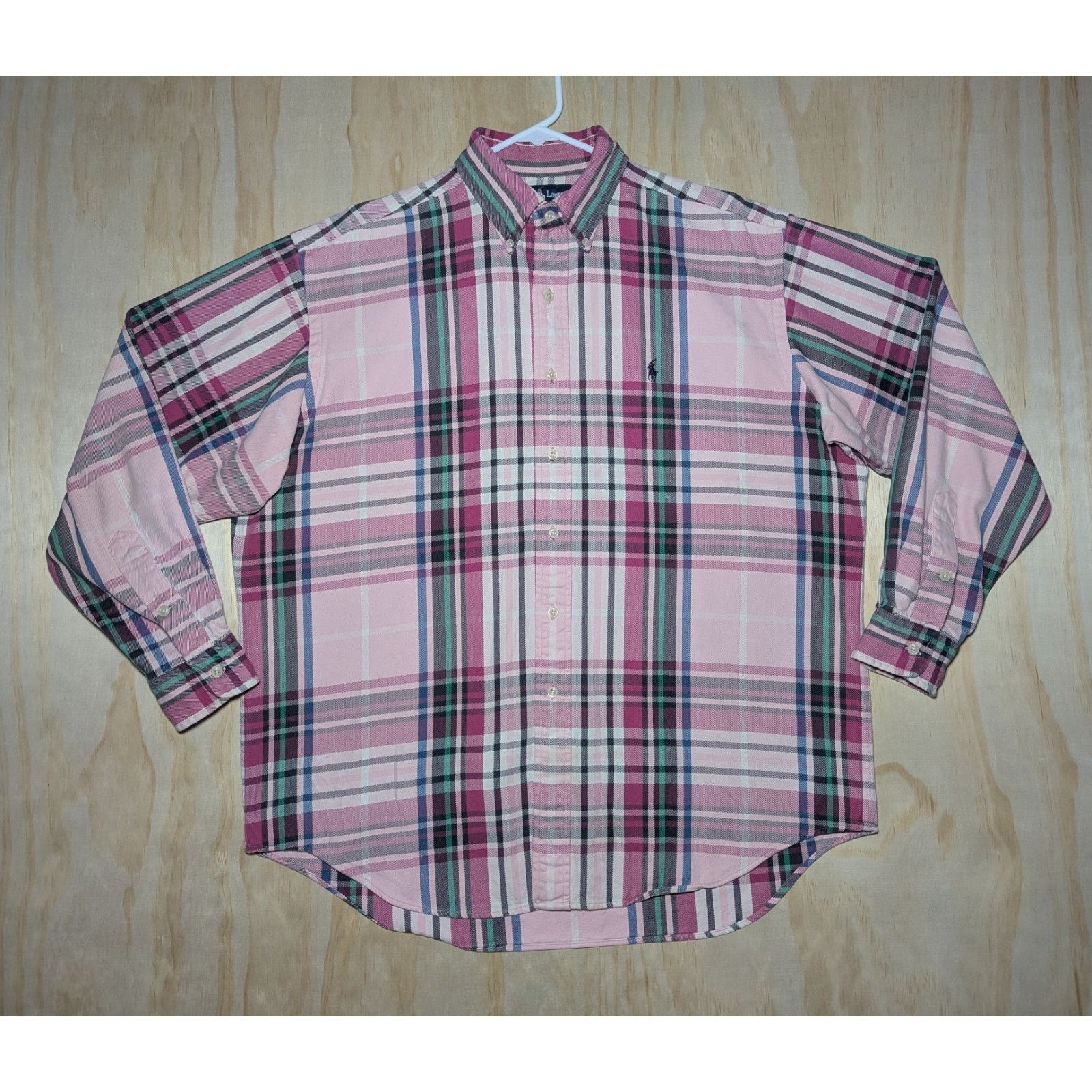 Polo Ralph Lauren Ralph Lauren Men's Large Blake Heavy Button Down Shirt Pink Size US L / EU 52-54 / 3 - 1 Thumbnail