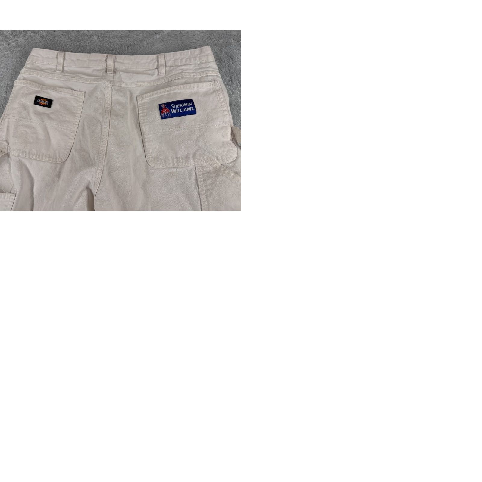 Dickies Dickies Carpenter Pants White 38 Adult Men Denim Workwear 5-Pocket Regular Straight Cotton Pants Mens 36x27 Thread: Paint, Logo, Vintage: No Size US 38 / EU 54 - 10 Thumbnail