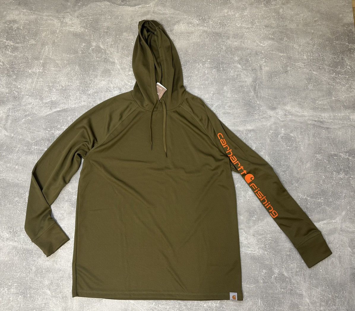 Carhartt Carhartt Force Long Sleeve Fishing Hooded Tee Shirt Size US M / EU 48-50 / 2 - 2 Thumbnail