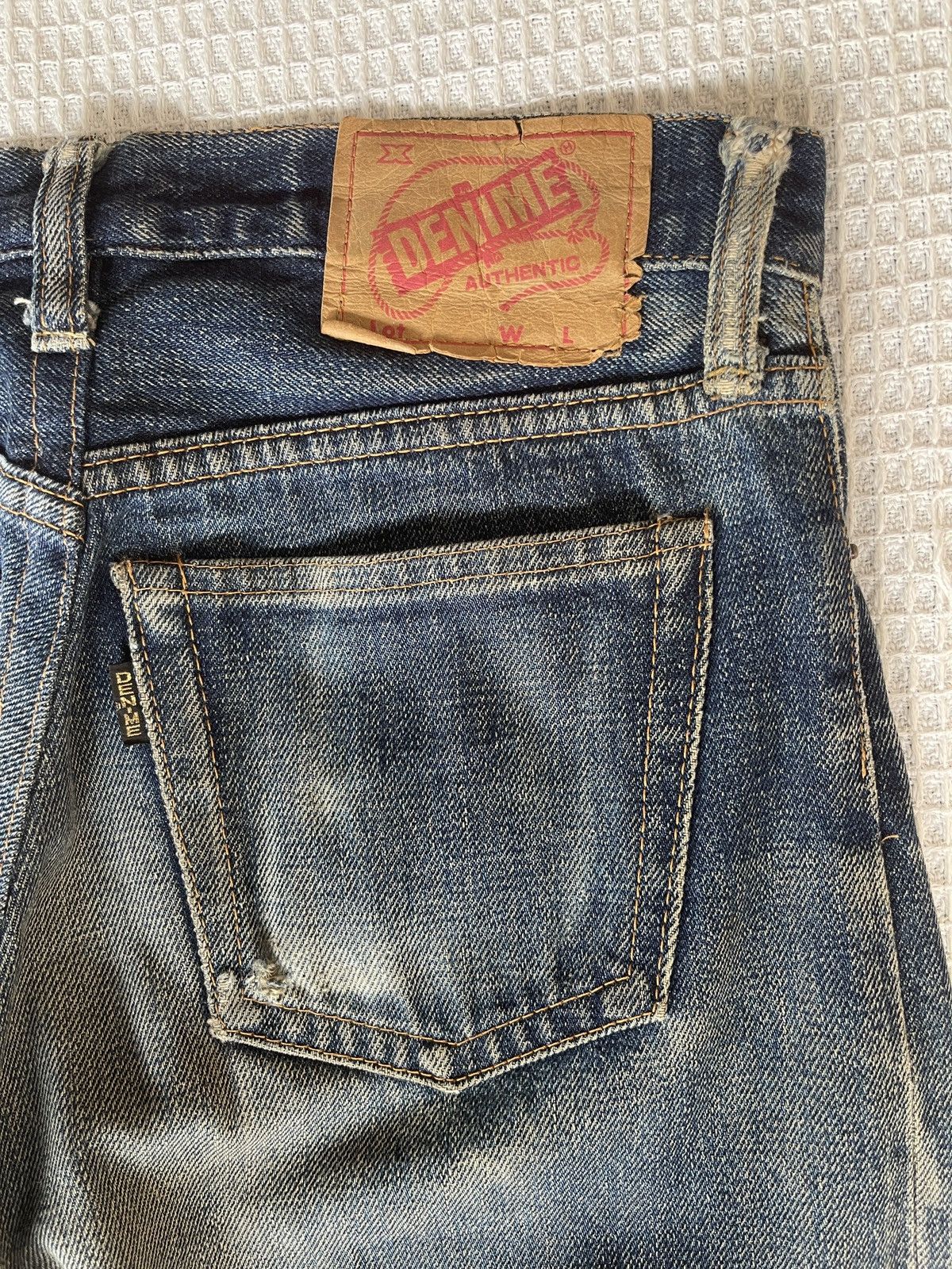 Denime Rare🔥Vintage DENIME Japan Selvedge Jeans Size US 28 / EU 44 - 9 Thumbnail