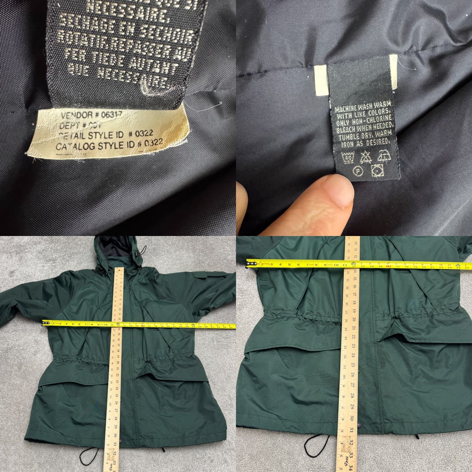 Eddie Bauer VINTAGE Eddie Bauer Parka Jacket Hoodie Mens M Green Nylon Outdoor 90s Size US M / EU 48-50 / 2 - 10 Thumbnail