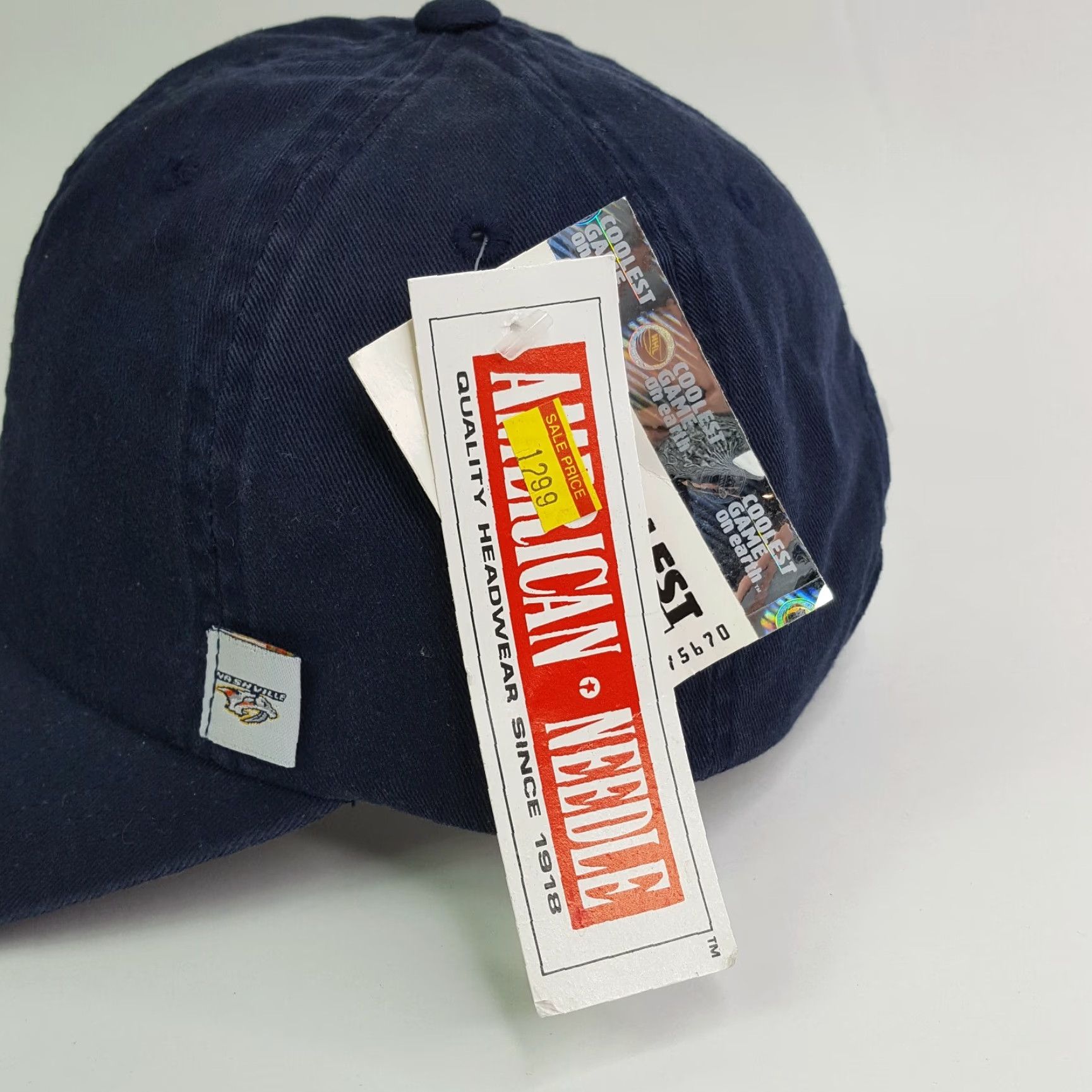 American Needle VINTAGE Nashville Predators Ice Hockey NHL Adjustable Hat Baseball Cap Preds Size ONE SIZE - 4 Thumbnail