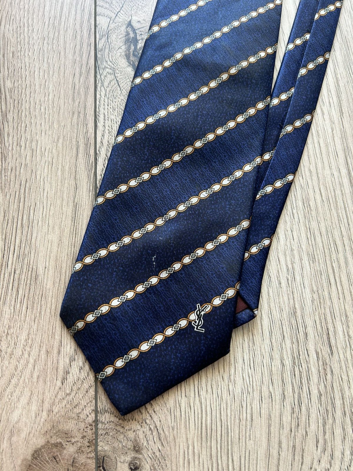 Vintage × Yves Saint Laurent Yves Saint Laurent Silk Pattern Tie Vintage Size ONE SIZE - 2 Thumbnail