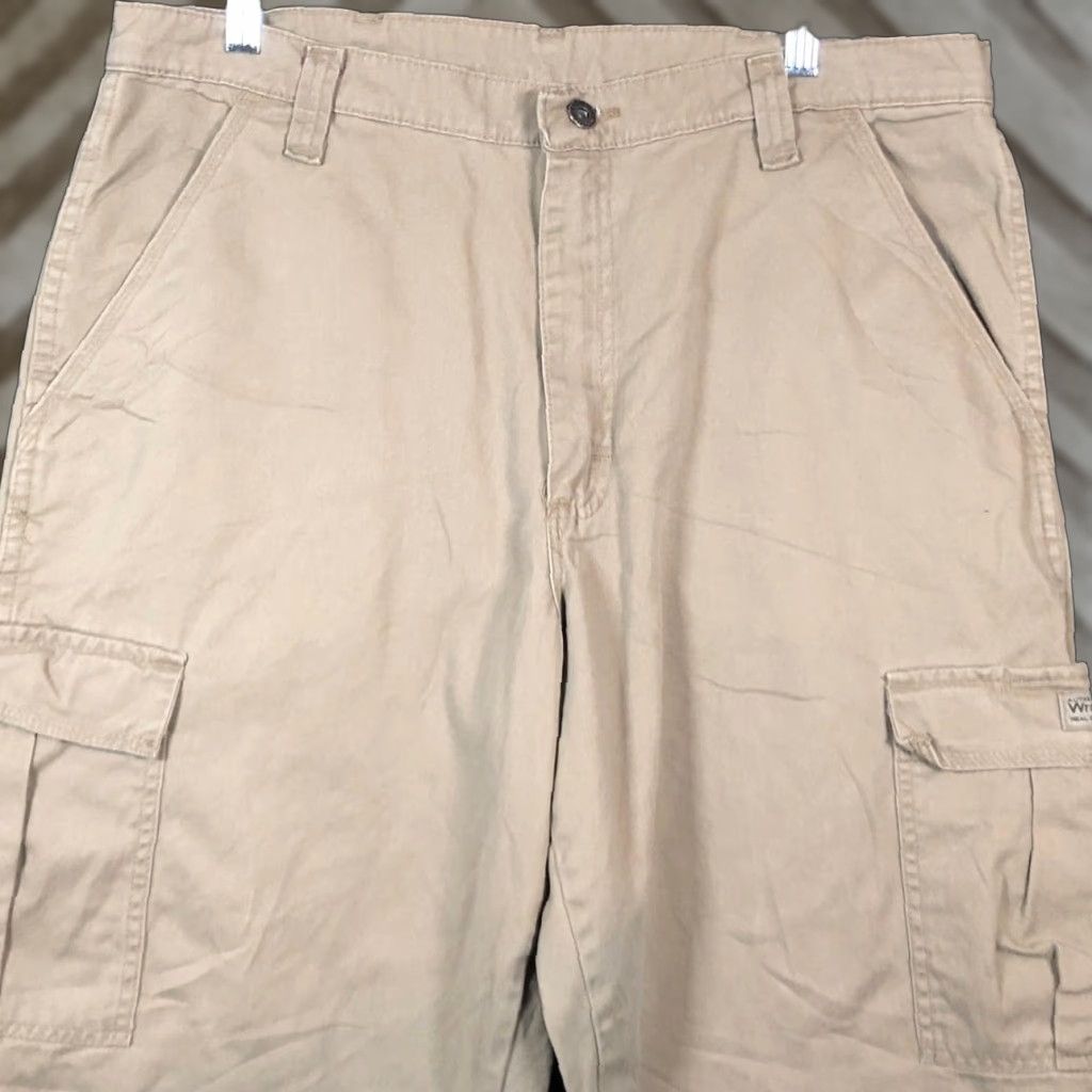 Wrangler Wrangler Mens Pants Tan Cargo Straight Outdoors Work Performance 36x32 Size US 36 / EU 52 - 1 Thumbnail