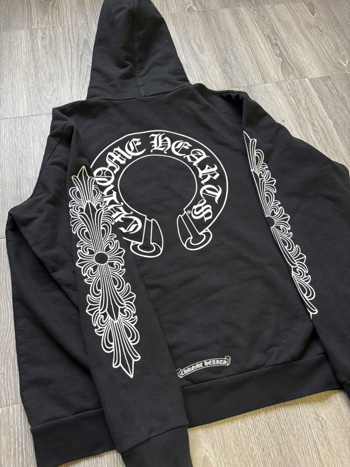 Chrome Hearts Chrome Hearts Floral Black Pullover Hoodie Size US L / EU 52-54 / 3 - 8 Thumbnail
