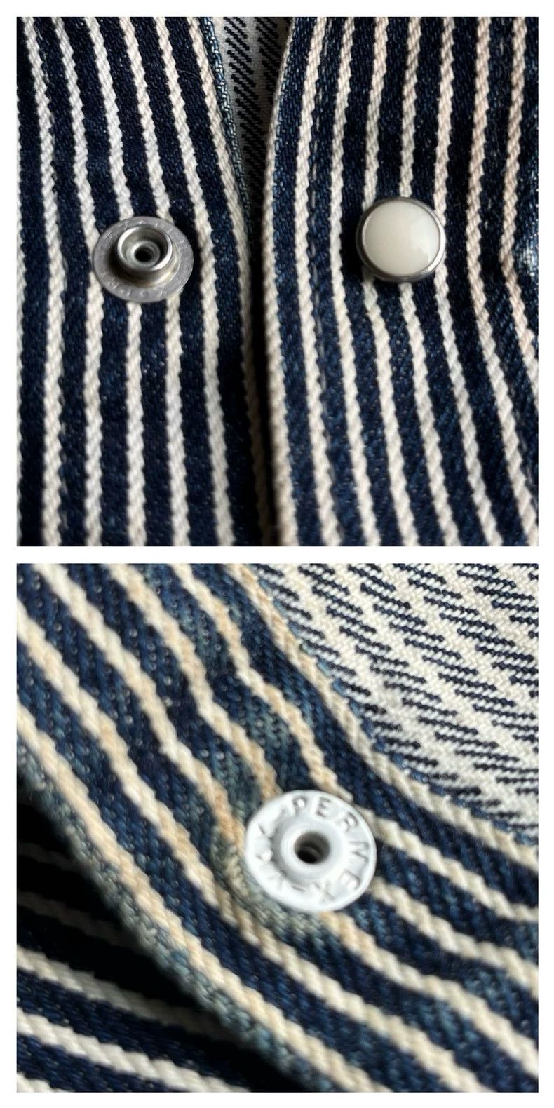 Iron Heart Iron Heart heavy weight 21oz striped shirt Size US S / EU 44-46 / 1 - 8 Thumbnail