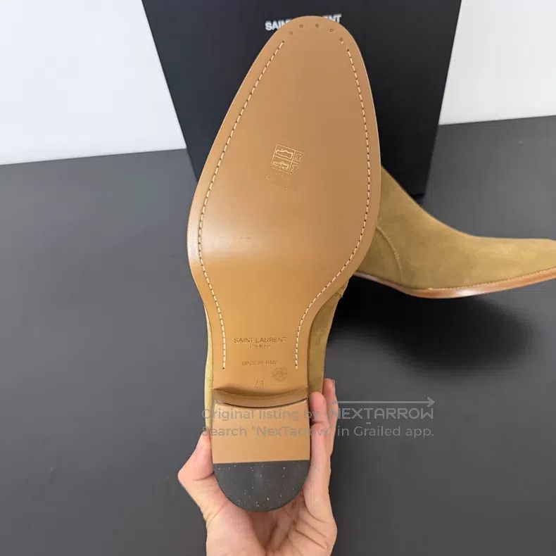 Saint Laurent Paris Saint Laurent Paris Yellow Suede Jodhpur Boots i Size US 10 / EU 43 - 3 Thumbnail