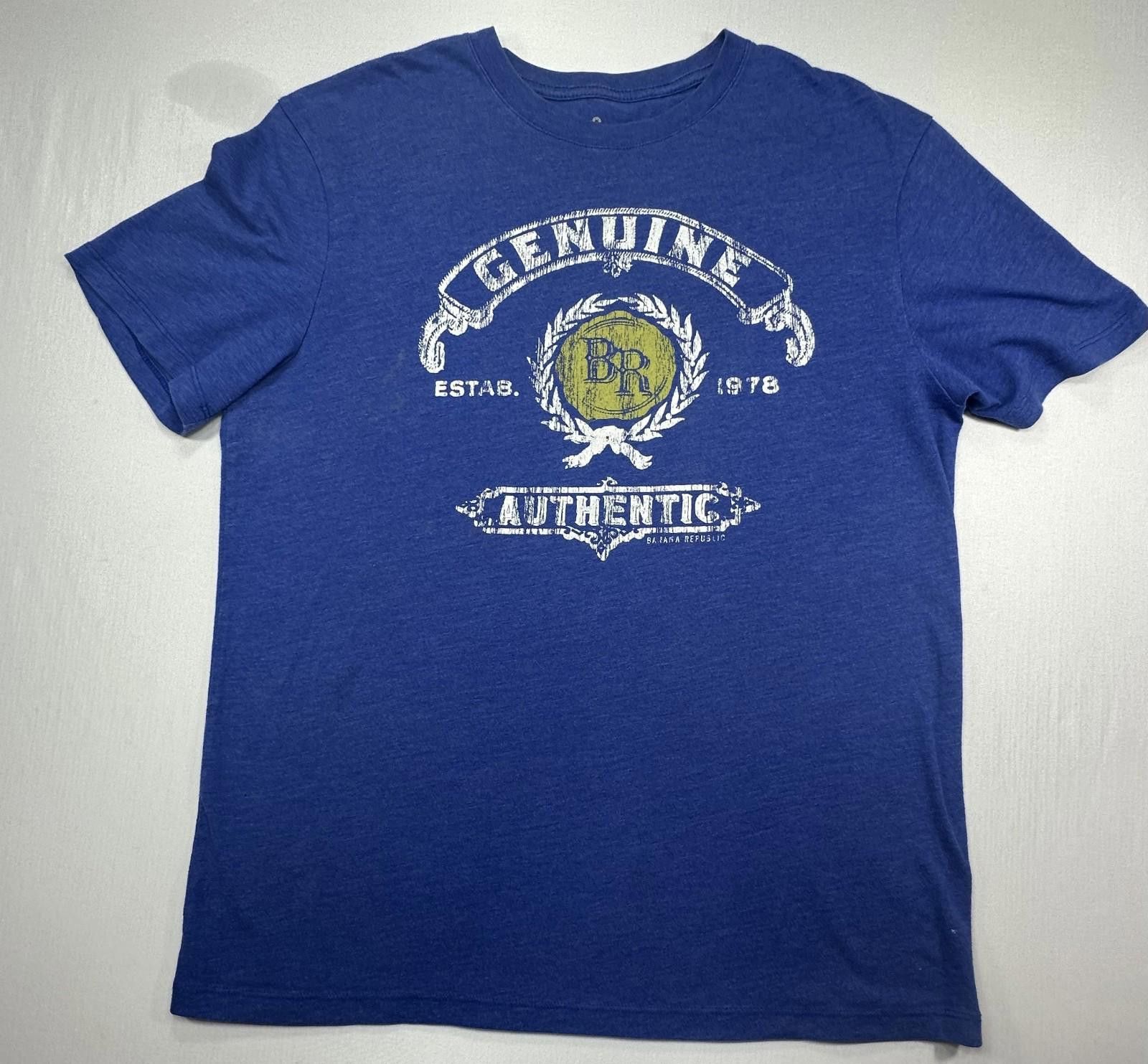 Banana Republic Banana Republic Genuine Authentic Logo T-Shirt Blue Men's S Size US S / EU 44-46 / 1 - 1 Thumbnail