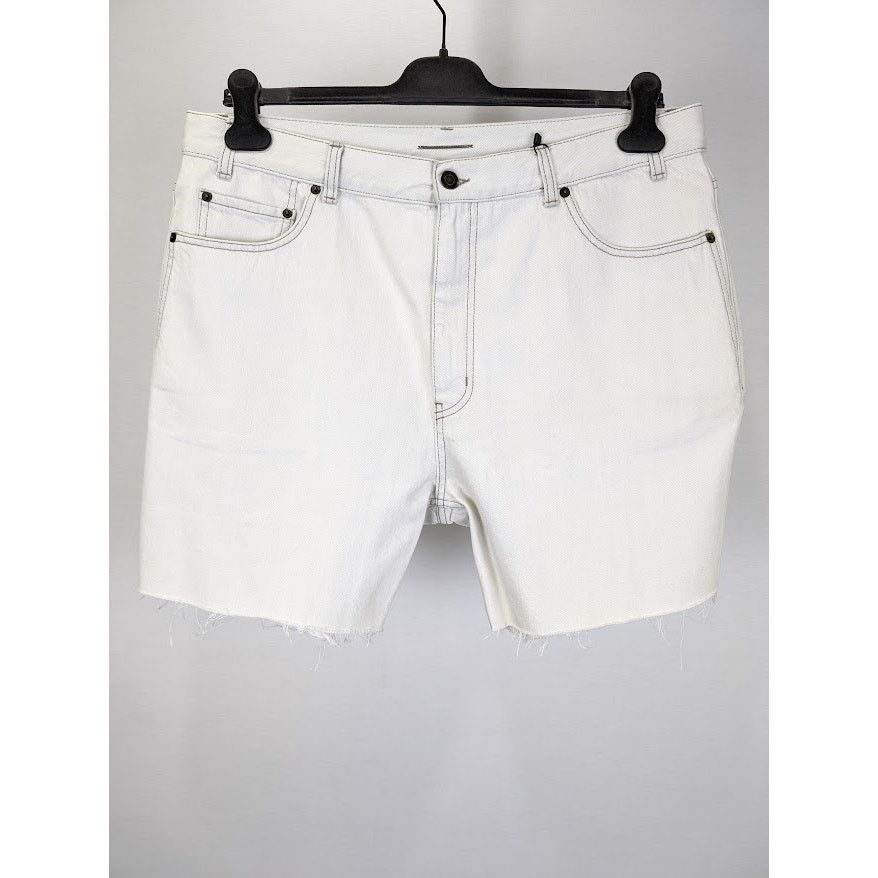 Saint Laurent Paris o1rshd1 Baggy Shorts Tigh LE in Off-White Size US 34 / EU 50 - 2 Thumbnail