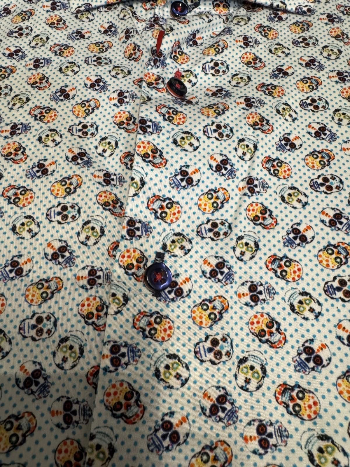 Other 7 Downie St. Skull Print Button-down Shirt Sz 4XL Size US XXL / EU 58 / 5 - 5 Thumbnail