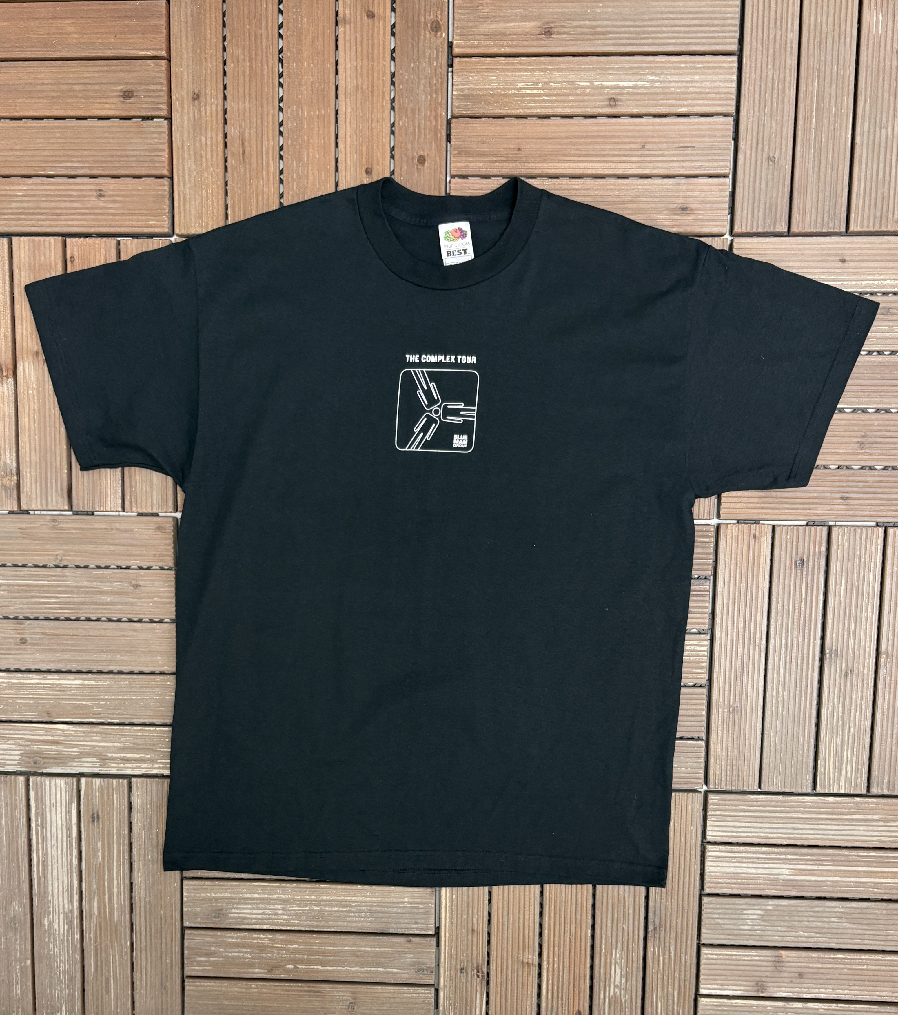 Vintage Blue Man Group The Complex Tour Vintage Black T-Shirt Size US XL / EU 56 / 4 - 1 Thumbnail