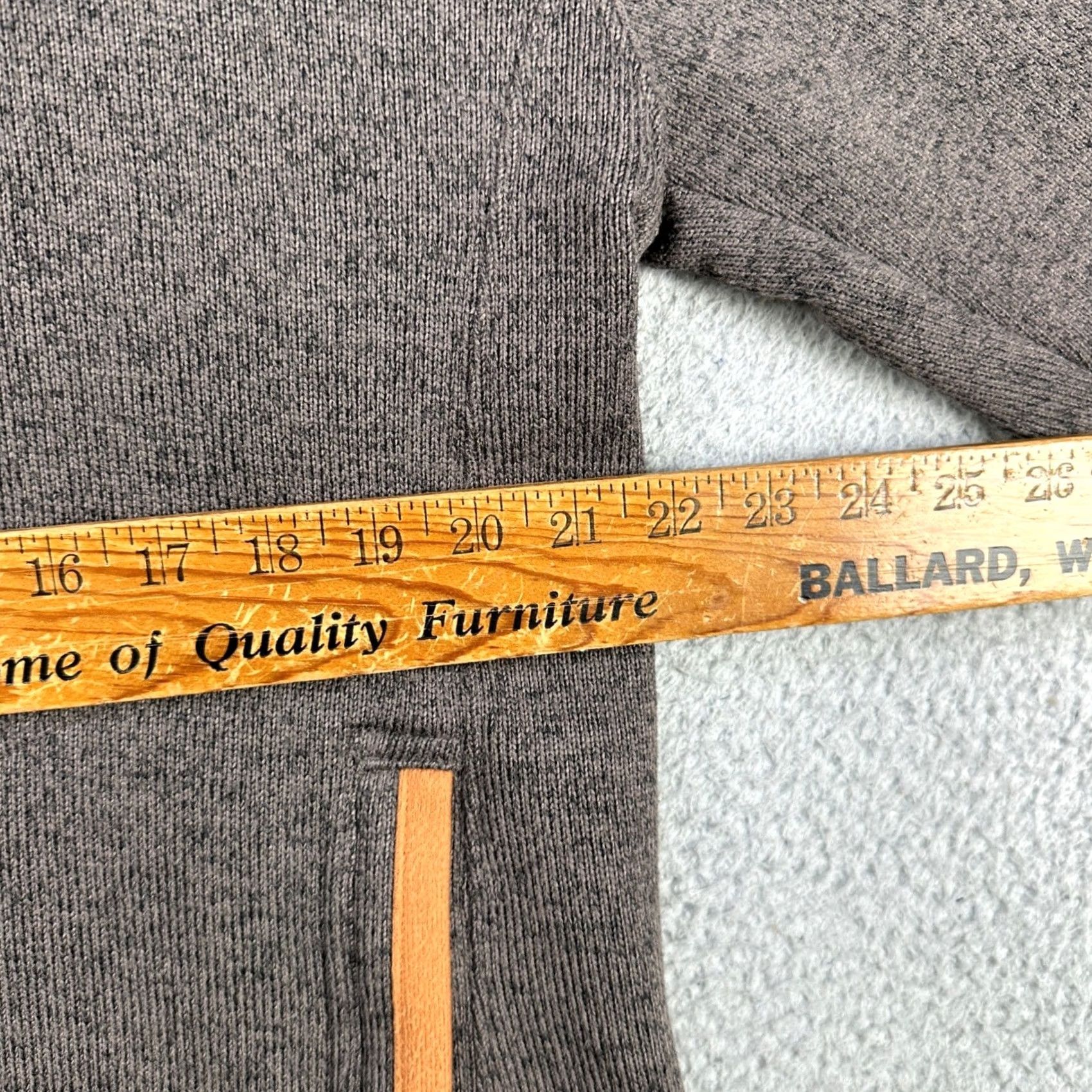 Life is Good Life is Good Fleece Sweater Pullover Mens Medium Gray Quarter Zip Long Sleeve Size US M / EU 48-50 / 2 - 7 Thumbnail
