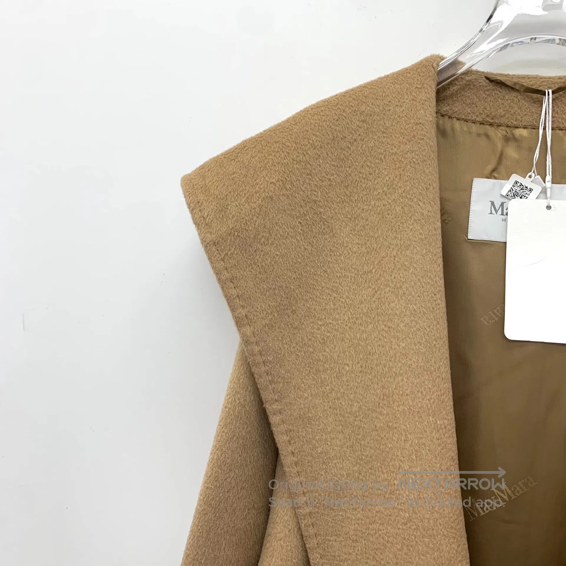 Max Mara Max Mara Camel hair hooded loose fit coat| Size XS / US 0-2 / IT 36-38 - 3 Thumbnail