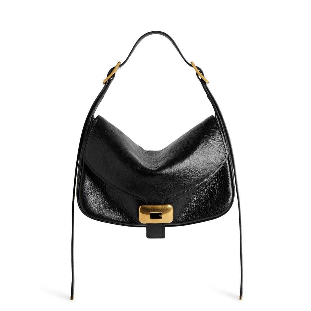 Balenciaga BALENCIAGA Clicca $3150 Black Leather Shoulder Bag New Size ONE SIZE - 1 Thumbnail