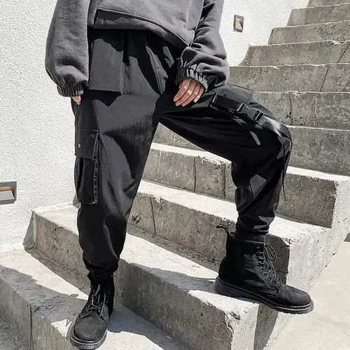 VIBE Black Tactical Cargo Pants Size US 32 / EU 48 - 2 Thumbnail