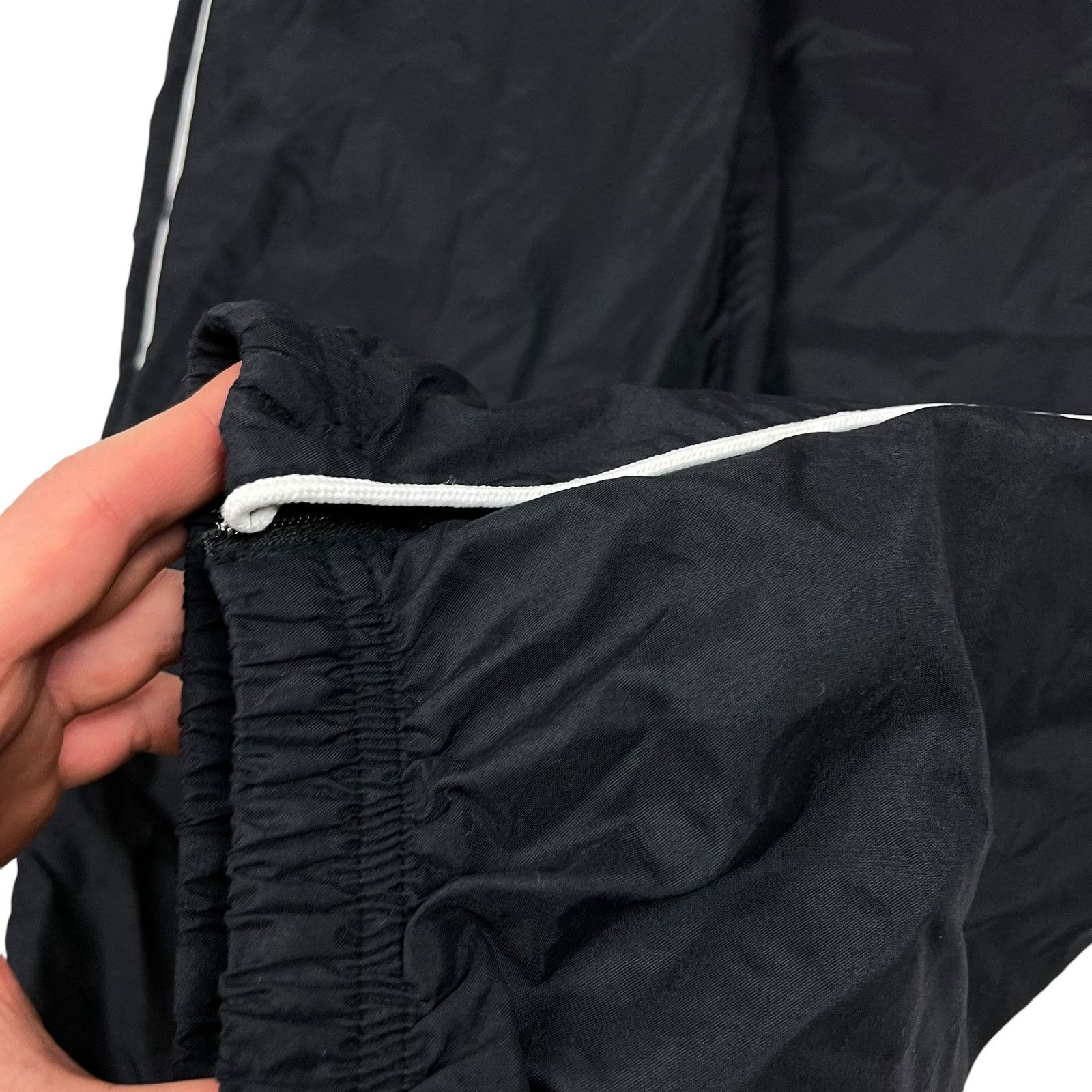 Nike × Vintage Nike Men's Black Swoosh Straight Leg High Rise Track Pant L Size US 32 / EU 48 - 5 Thumbnail