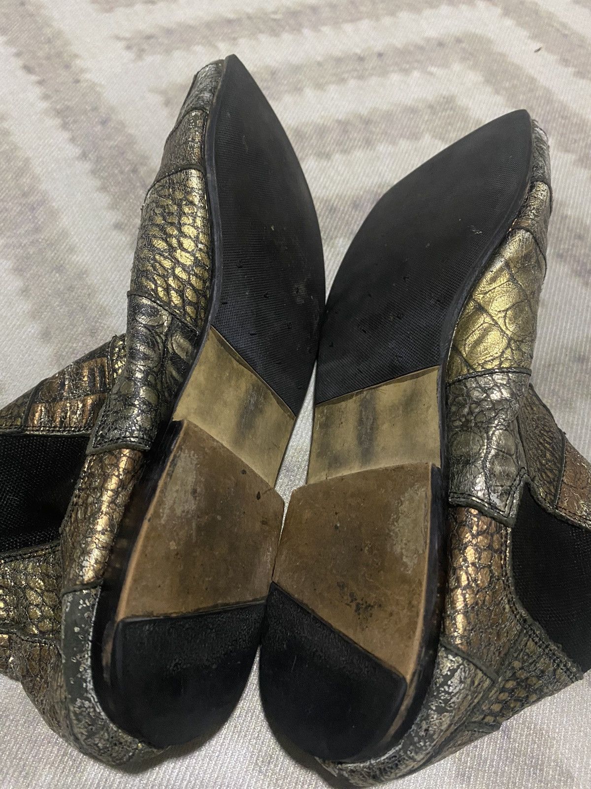 Comme des Garcons Homme Plus SUPER RARE‼️ CdgHP Pythons Patchwork Exotic Chelsea Boots Size US 12 / EU 45 - 8 Thumbnail