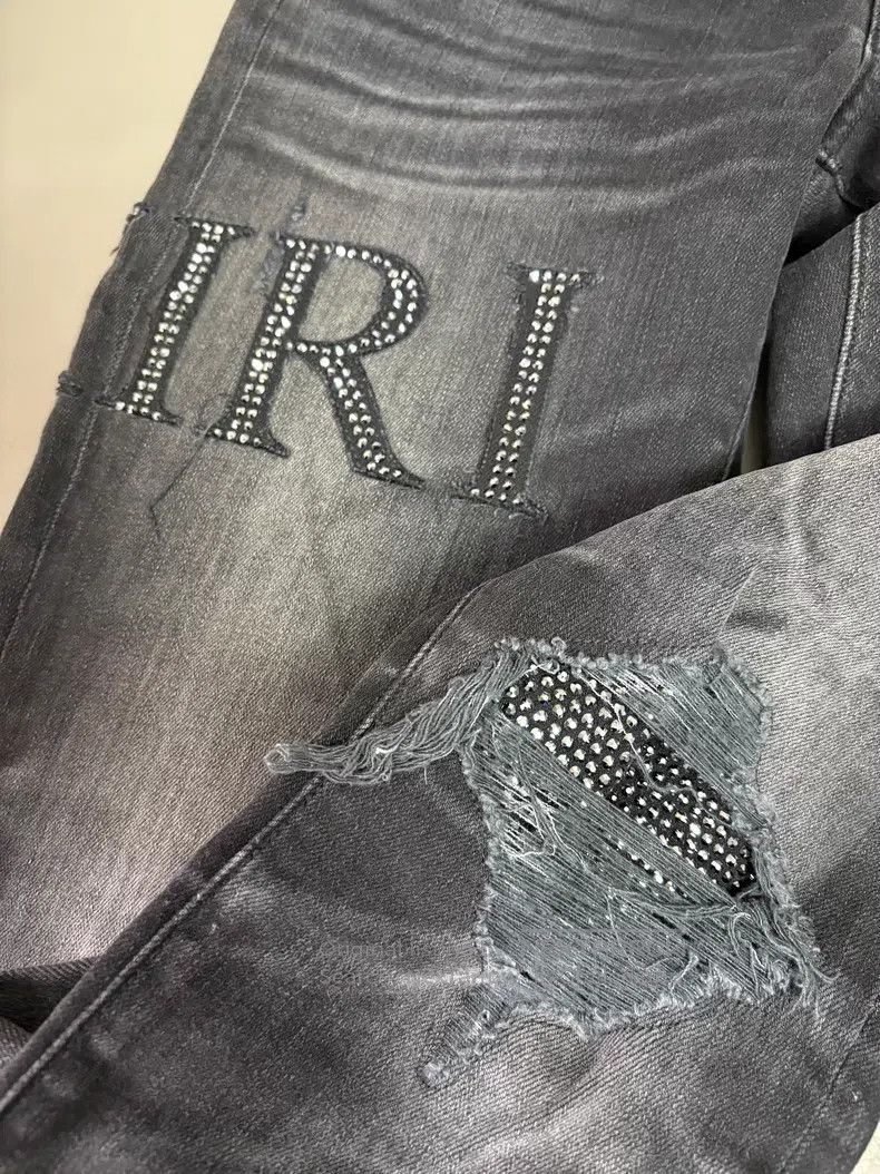 Amiri Amiri Size 31 Hot drilling and piercing slim jeans Size US 31 - 3 Thumbnail