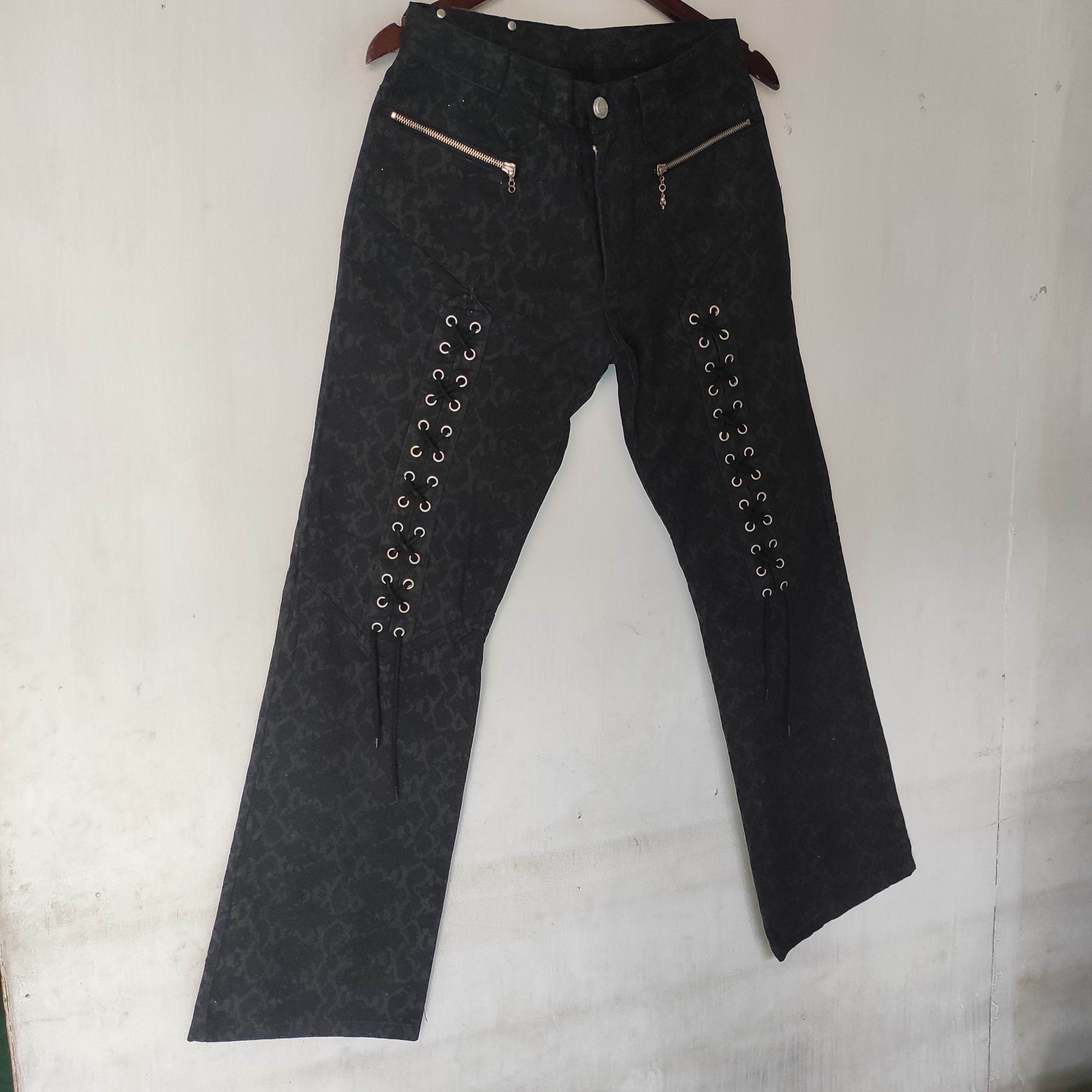 BERNINGS SHO Flare BERNINGS SHO Lace Up Bootcut Denim Jeans Size US 28 / EU 44 - 6 Thumbnail