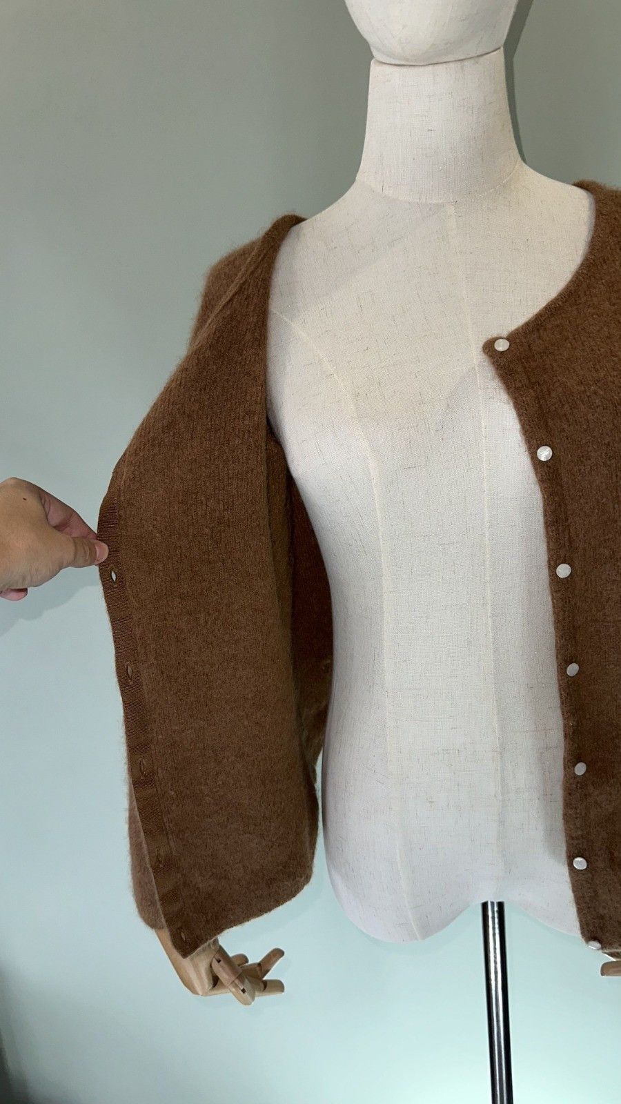 Sezane Sezane Women's Gaspard Brown Cardigan Size S Size S / US 4 / IT 40 - 7 Thumbnail
