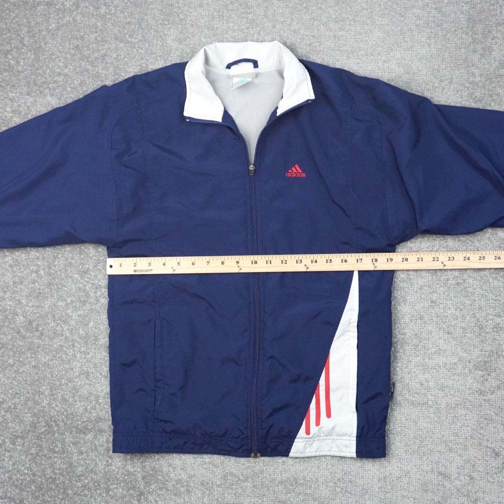 Adidas VINTAGE Adidas Full Zip Windbreaker Mens M Blue Jacket Size US M / EU 48-50 / 2 - 5 Thumbnail