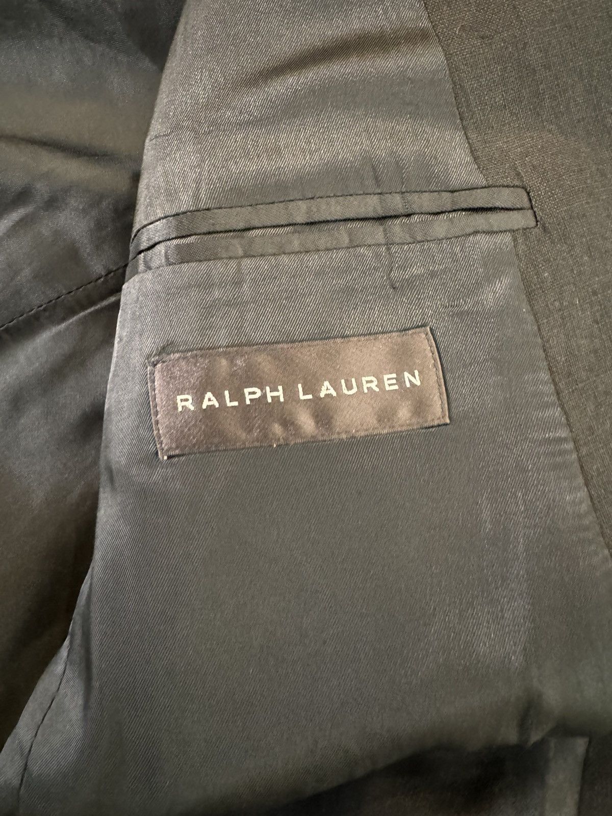 Ralph Lauren Black Label × Vintage Ralph Lauren Made in Italy Linen Black Label Jacket 44R Size 44R - 12 Thumbnail