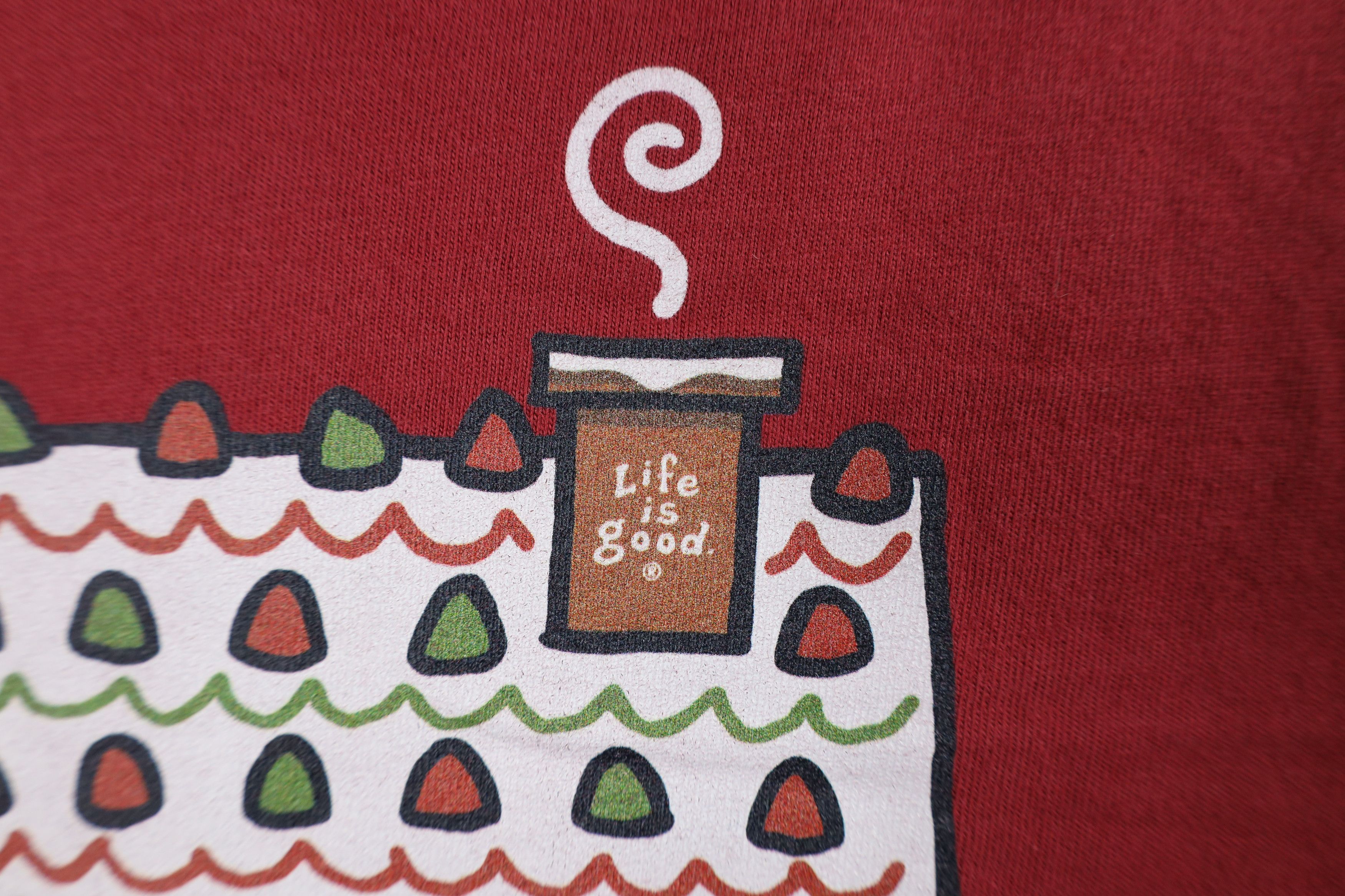 Life is Good × Vintage Life Is Good Christmas Home Sweet Home Long Sleeve T-Shirt Size L / US 10 / IT 46 - 5 Thumbnail