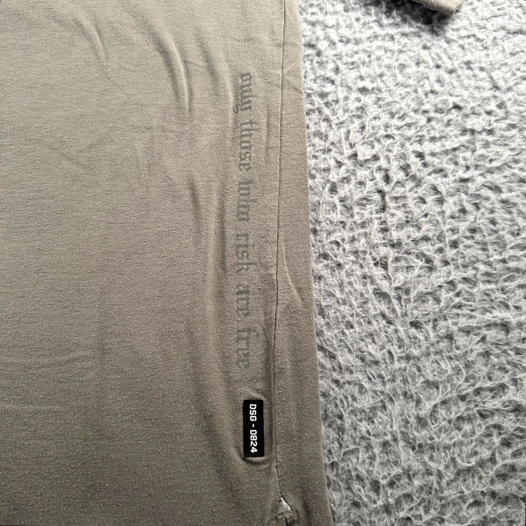 ASRV ASRV T-Shirt Mens M Olive Crewneck Back Oversized Side Split DSG-0824 Tag Size US M / EU 48-50 / 2 - 2 Thumbnail