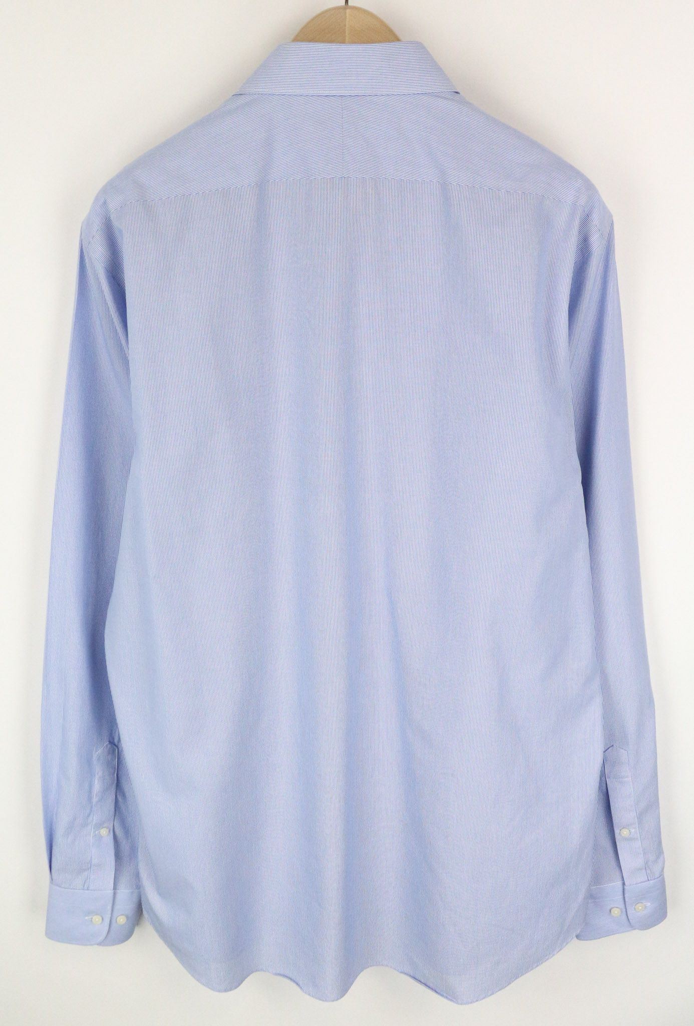 Suitsupply 46-7/18L Extra Slim Blue Cotton Stripe Pattern 72685 Size 46L - 2 Thumbnail