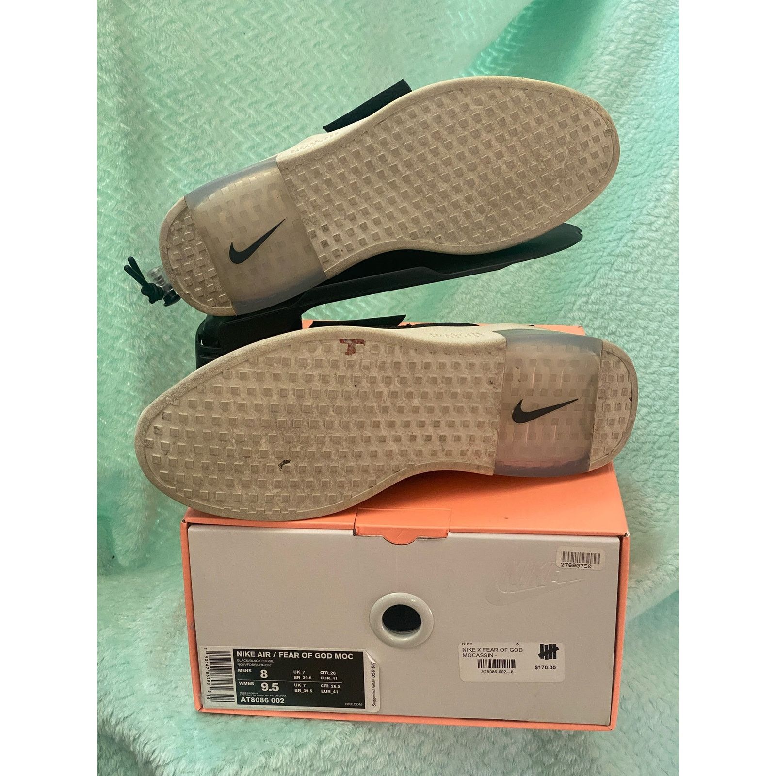 Nike Nike Air Fear of God Moc 'Black' m8 w9.5 Size US 8 / EU 41 - 9 Thumbnail