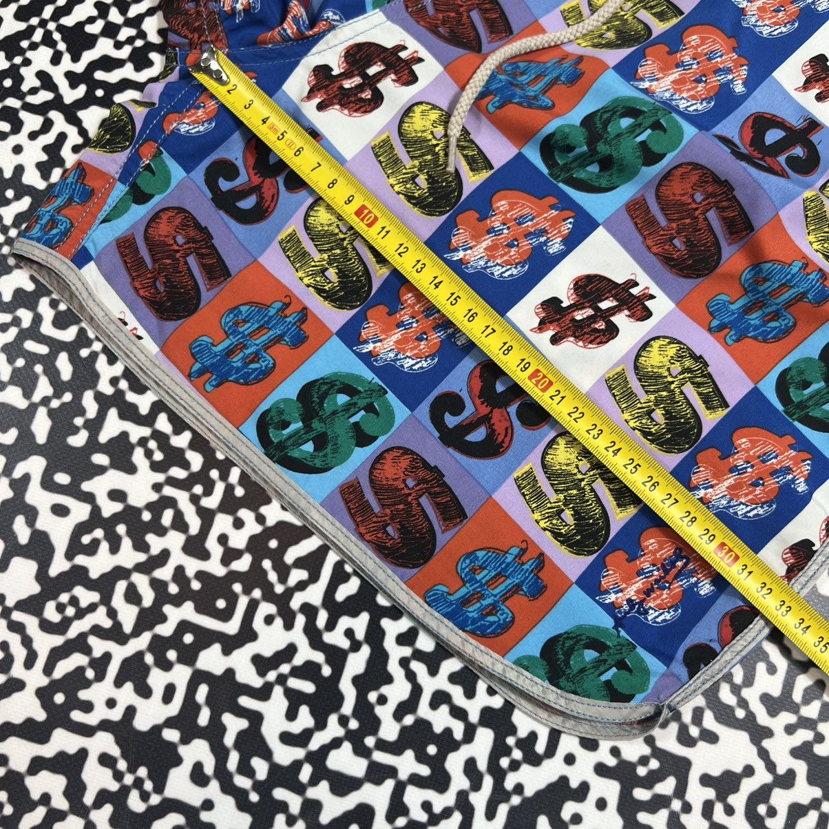 Andy Warhol Vintage Y2K Andy Warhol Dollar Logo Luxury Retro Shorts Size US 36 / EU 52 - 15 Thumbnail
