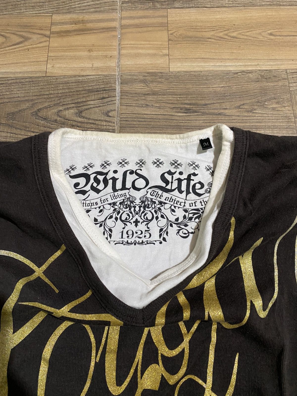 Japanese Brand CLEAN WIND IDEAL SENSE WILD LIFE POEM LONG SLEEVE TEE Size US M / EU 48-50 / 2 - 3 Thumbnail
