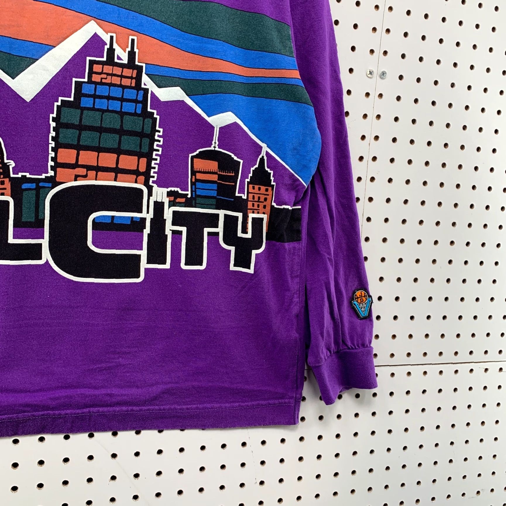Just Don VINTAGE Just Don All City Men’s T-Shirt Long Sleeve Basketball Shirt Large Purple City Hip Hop 90s Size US M / EU 48-50 / 2 - 5 Thumbnail