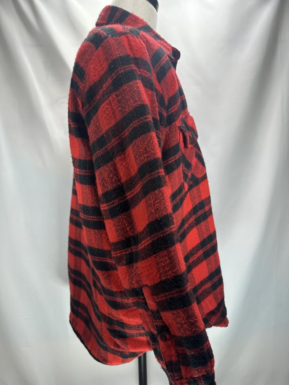 Sears Sears Vintage Plaid Flannel Lined Coat Red Mens Large Size US L / EU 52-54 / 3 - 4 Thumbnail