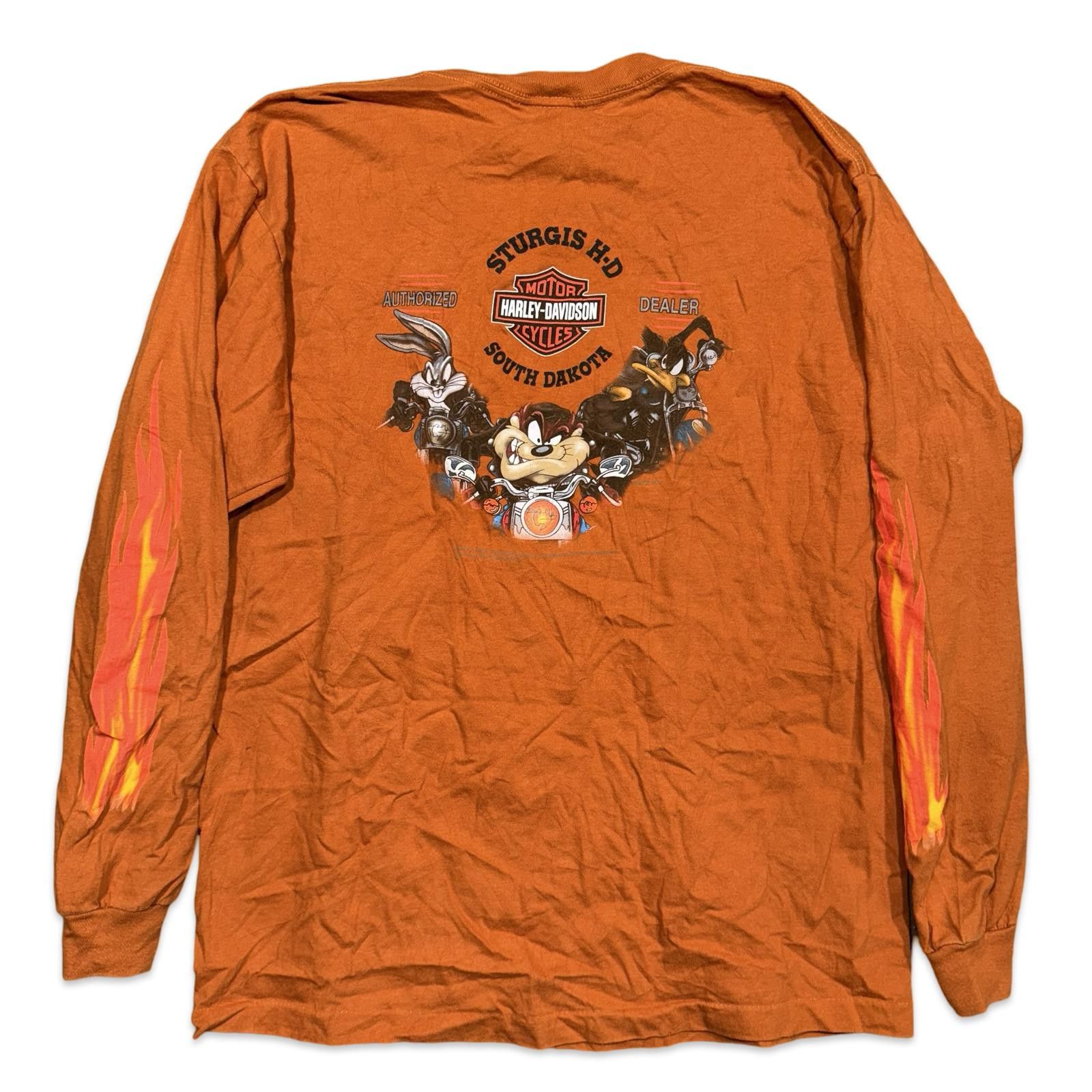 Harley Davidson Harley-Davidson Yosemite Sam Looney Tunes Flame Long Sleeve Size US L / EU 52-54 / 3 - 2 Thumbnail