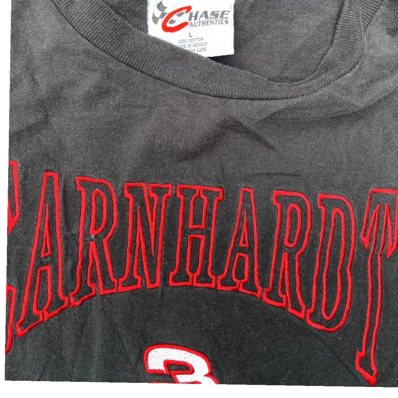 Chase Authentics VINTAGE Dale Earnhardt Chase Authentic Nascar Black Shirt Men's L Embroidered Size US XL / EU 56 / 4 - 4 Thumbnail